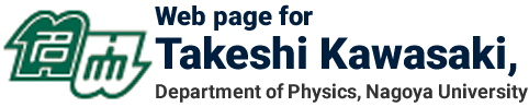 Web page for Takeshi Kawasaki